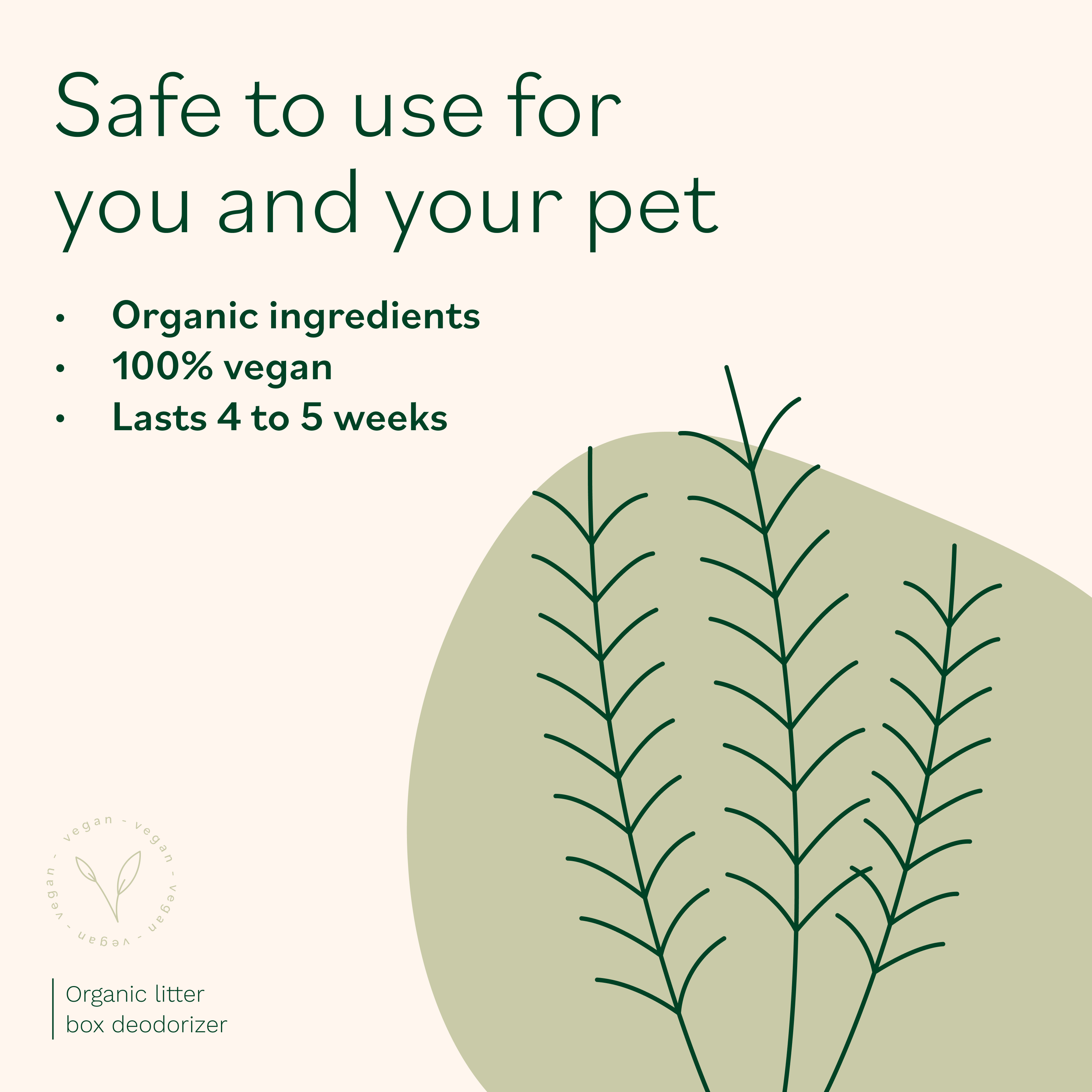 Catuals Organic Cat Litter Deodorizer