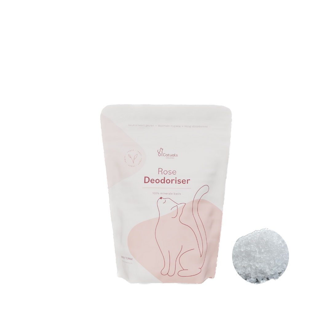 Catuals BioCrystals Kattenbak Geurverwijderaar Rose